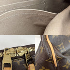 Louis Vuitton Handbag Sully MM Shoulder Monogram Canvas Brown Gold Vintage — view 8
