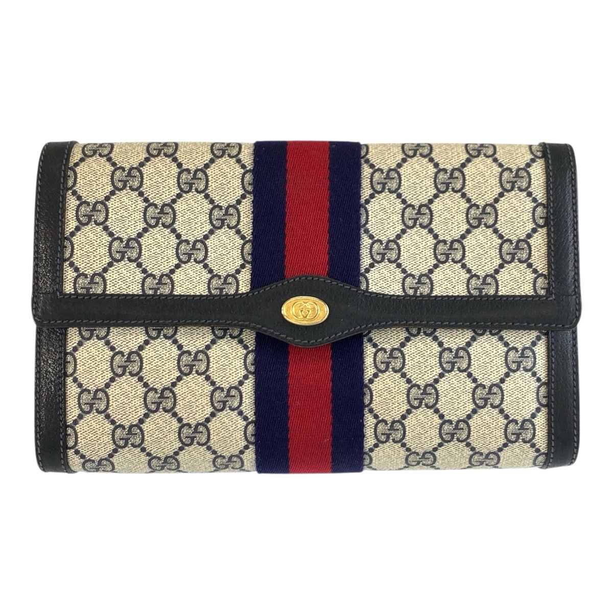Gucci Vintage Sherry Line GG Supreme Canvas 41 014 25 Clutch