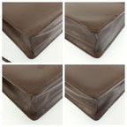 Loewe Anagram Brown Gold Leather Clutch — view 4