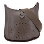 Hermes Shoulder Bag Evelyne PM 3 Bag Crossbody Leather Brown Silver