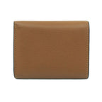 Loewe Trifold Wallet Anagram Coin Purse Brown Yellow Silver — view 2