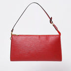 Louis Vuitton Pochette Accessoires Epi Leather Castilian Red Gold