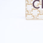 Celine Card Case Triomphe Canvas Brown White — view 8