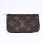 Louis Vuitton Pochette Cles Coin Purse Monogram Brown