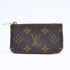 Louis Vuitton Pochette Cles Coin Purse Monogram Brown