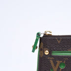Louis Vuitton Perfo Pochette Cles Coin Purse Monogram Brown Green — view 7
