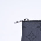 Louis Vuitton Monogram Eclipse Pochette Cles Coin Purse Black Gray — view 7