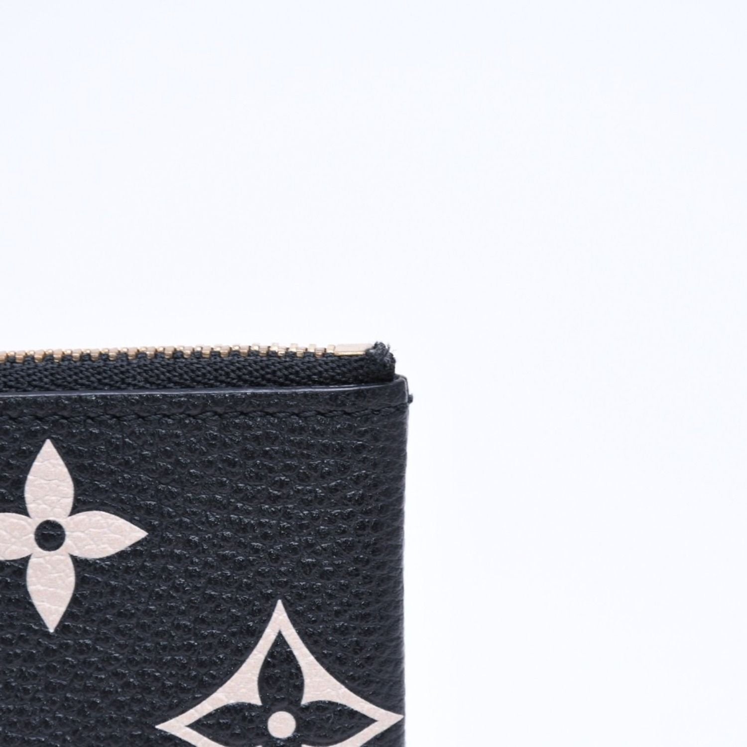 Louis Vuitton Coin Purse Monogram Empreinte Noir Pochette Cles Black Beige — view 5