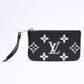 Louis Vuitton Coin Purse Monogram Empreinte Noir Pochette Cles Black Beige