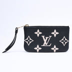 Louis Vuitton Coin Purse Monogram Empreinte Noir Pochette Cles Black Beige