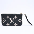 Louis Vuitton Coin Purse Monogram Empreinte Noir Pochette Cles Black Beige — view 2