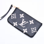 Louis Vuitton Coin Purse Monogram Empreinte Noir Pochette Cles Black Beige — view 3