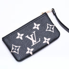 Louis Vuitton Coin Purse Monogram Empreinte Noir Pochette Cles Black Beige — view 4
