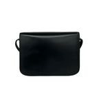 Celine Vintage Logo Carriage Calf Leather Shoulder Bag Pochette Crossbody Black — view 3