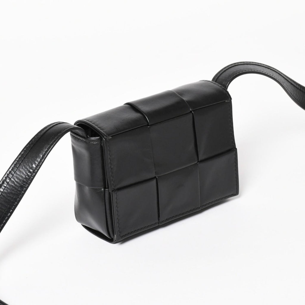 Bottega Veneta Cassette Candy Mini Shoulder Bag Black Leather — view 4