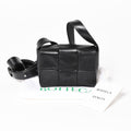 Bottega Veneta Cassette Candy Mini Shoulder Bag Black Leather