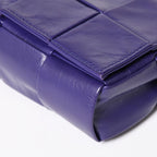 Bottega Veneta Candy Cassette Intrecciato Mini Shoulder Bag Purple Silver — view 8