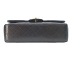 Chanel Black Lambskin Gold Double Flap Bag Quilted 23 — view 5