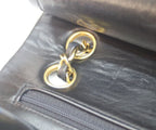 Chanel Black Lambskin Gold Double Flap Bag Quilted 23 — view 8
