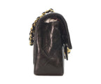 Chanel Black Lambskin Gold Double Flap Bag Quilted 23 — view 4