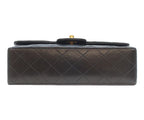 Chanel Black Lambskin Gold Double Flap Bag Quilted 23 — view 5