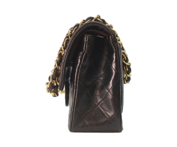 Chanel Black Lambskin Gold Double Flap Bag Quilted 23 — view 2