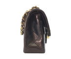 Chanel Black Lambskin Gold Double Flap Bag Quilted 23 — view 4