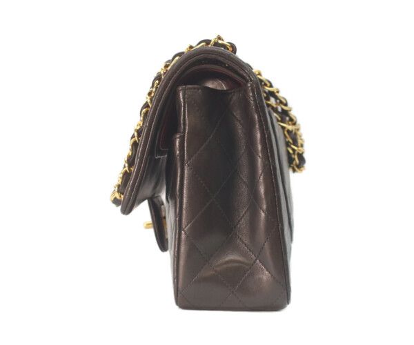 Chanel Black Lambskin Gold Double Flap Bag Quilted 25 — view 2