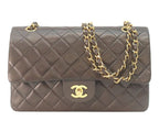 Chanel Black Lambskin Gold Double Flap Bag Quilted 25