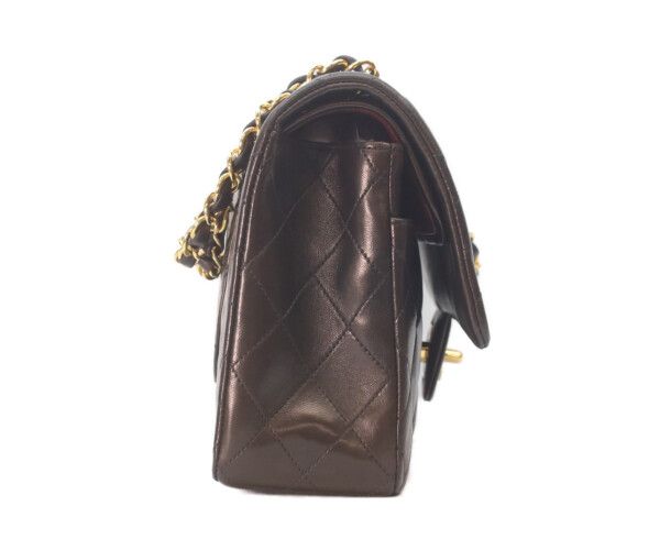 Chanel Black Lambskin Gold Double Flap Bag Quilted 25 — view 4