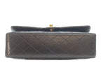 Chanel Black Lambskin Gold Double Flap Bag Quilted 25 — view 5