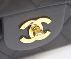 Chanel Black Lambskin Gold Double Flap Bag Quilted 25 — view 6
