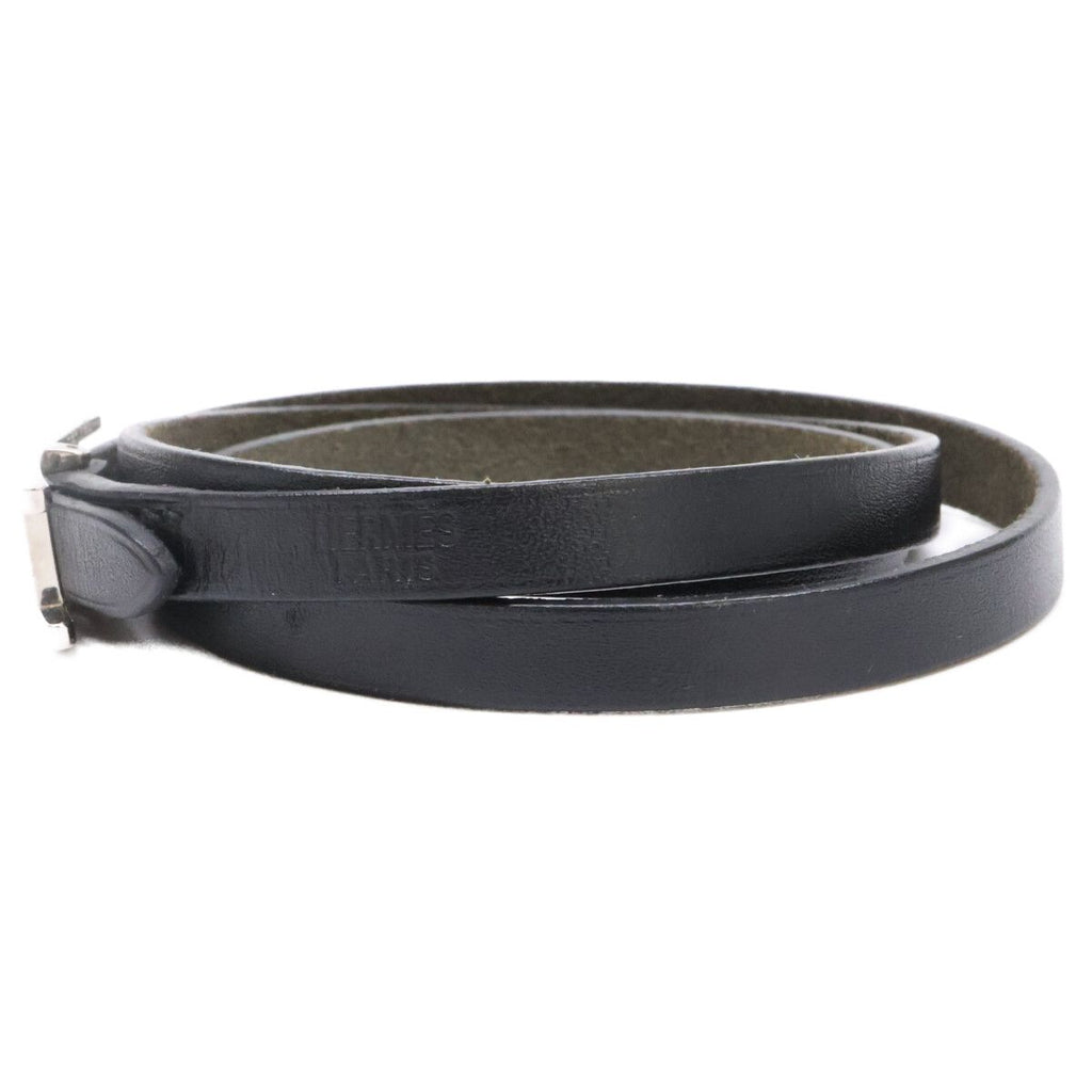 Hermes Behapi Triple Strand Leather Bracelet — view 3