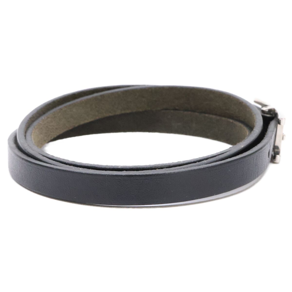 Hermes Behapi Triple Strand Leather Bracelet — view 5