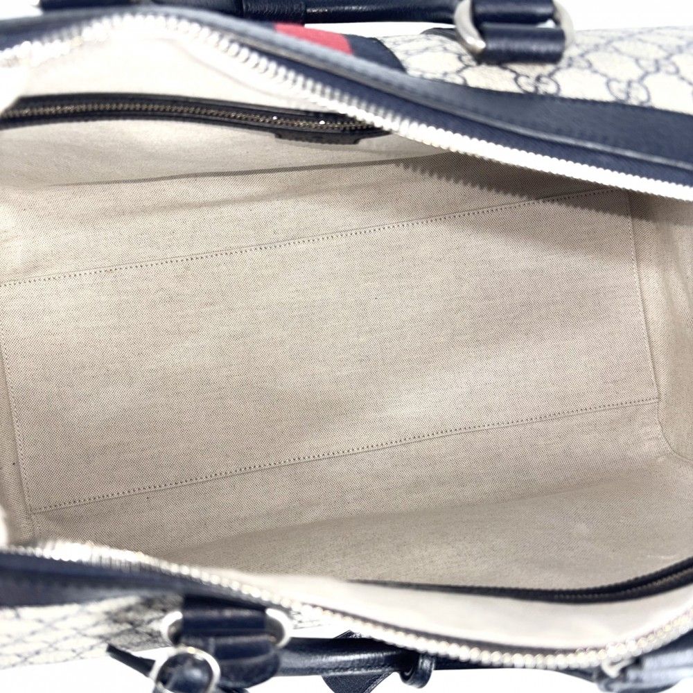 Gucci Boston Bag Ophidia Duffle Shoulder Crossbody GG Supreme Canvas — view 4