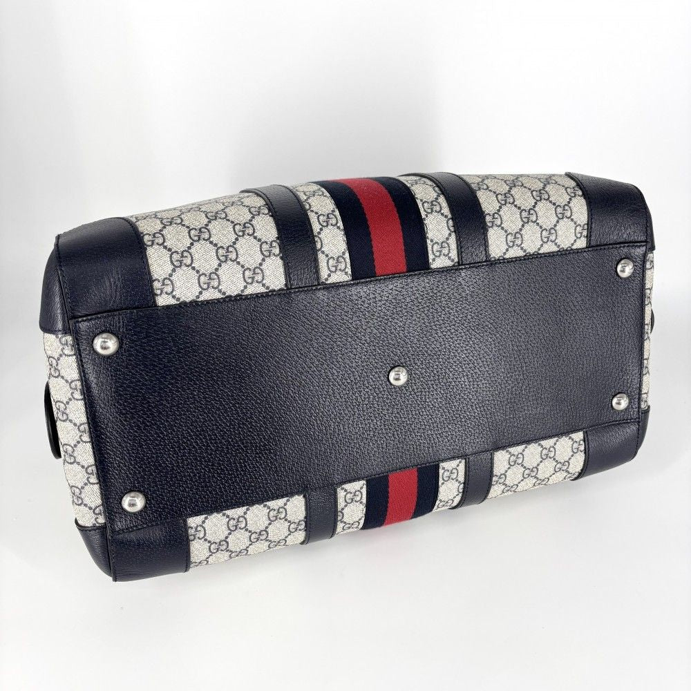 Gucci Boston Bag Ophidia Duffle Shoulder Crossbody GG Supreme Canvas — view 3