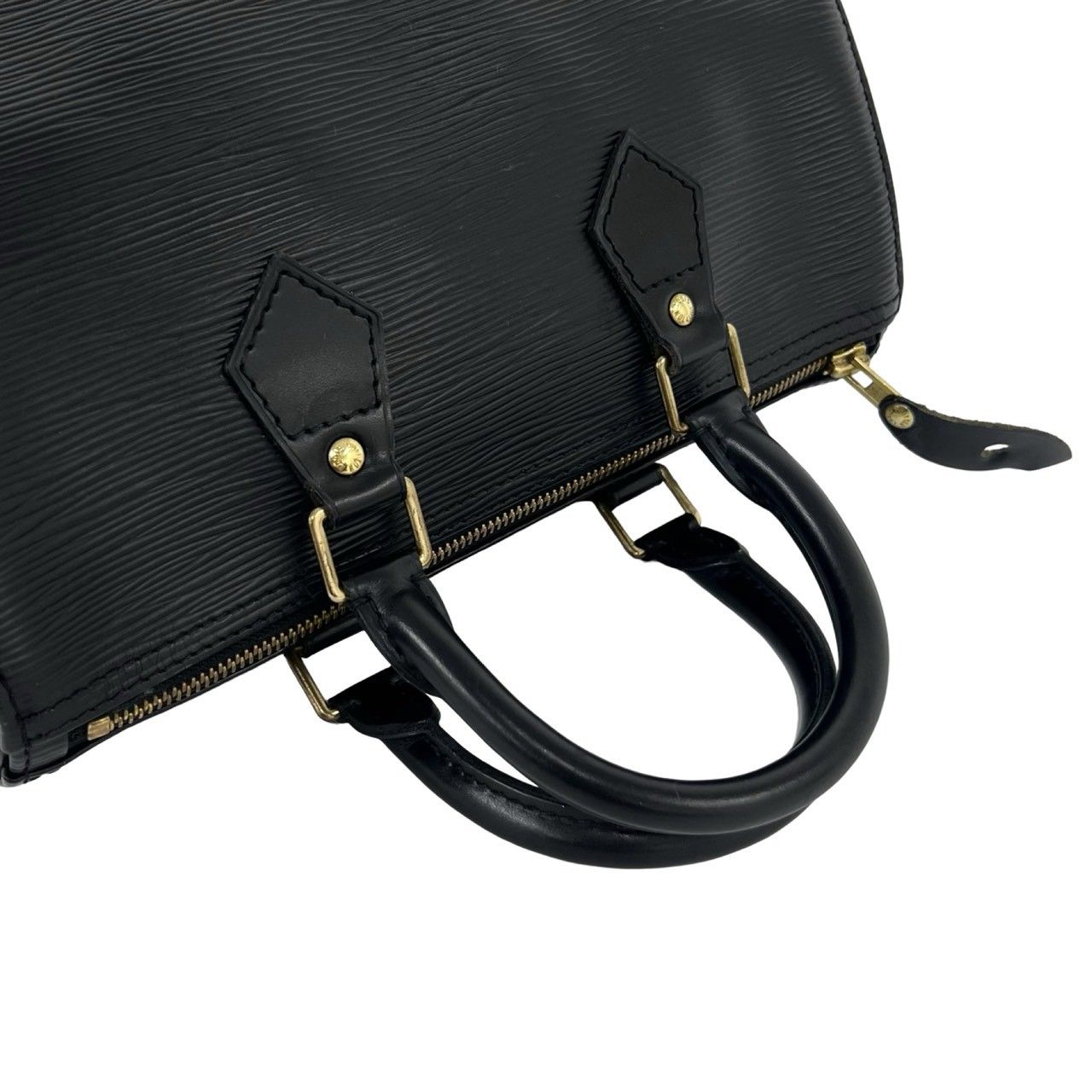 Louis Vuitton Vintage Speedy 25 Epi Leather Mini Boston Bag Noir — view 4