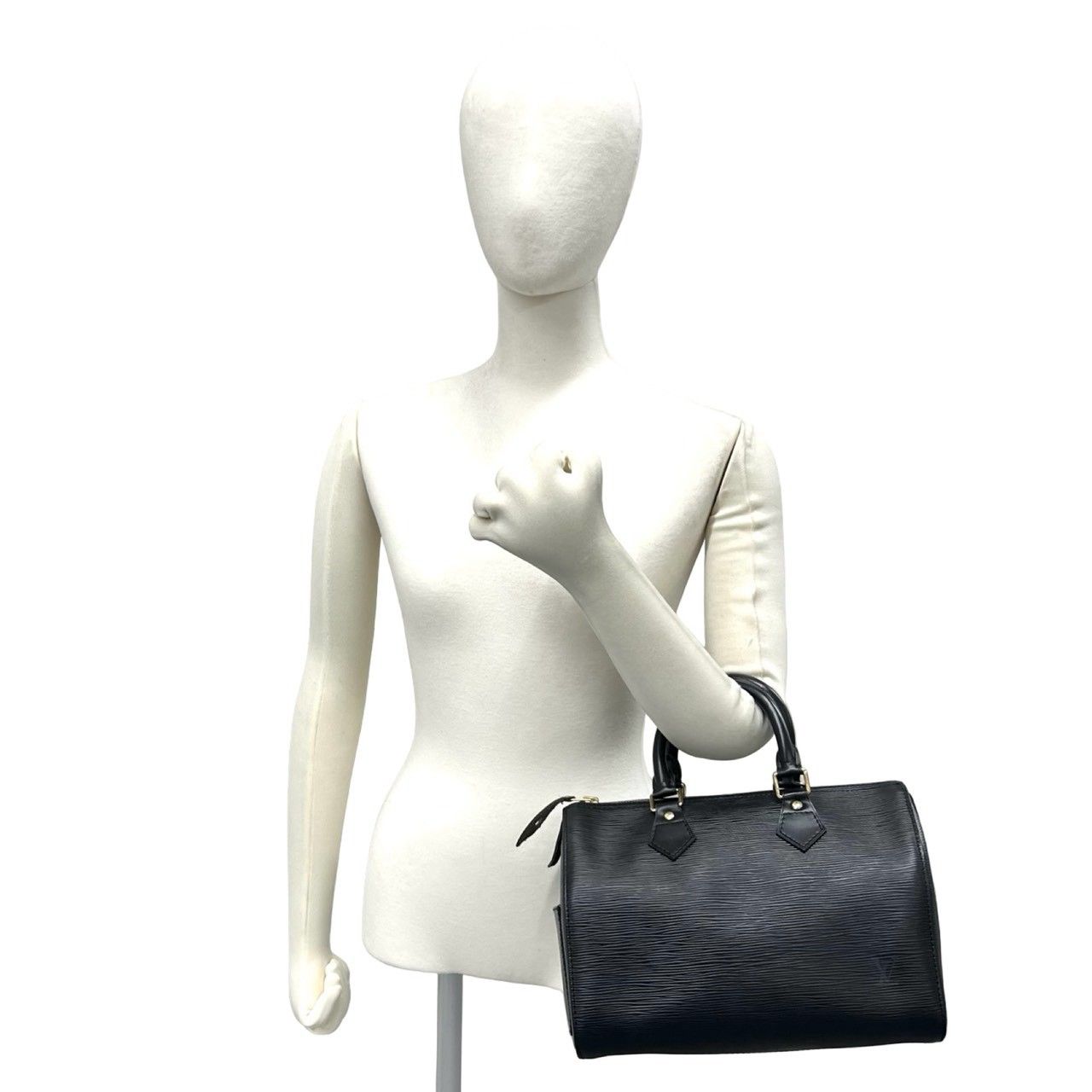 Louis Vuitton Vintage Speedy 25 Epi Leather Mini Boston Bag Noir — view 2