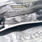 Chanel Shoulder Bag Choedge Coat CC Logo Lambskin Black Gold Vintage — view 4