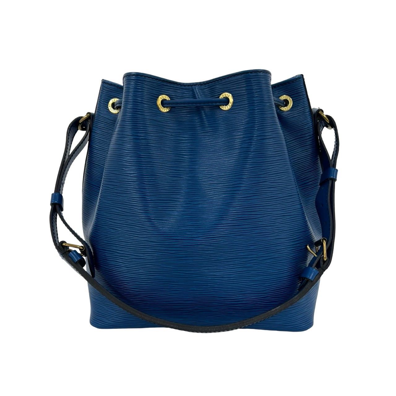 Louis Vuitton Vintage Noe Epi Leather Drawstring Shoulder Bag Toledo Blue — view 3