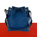 Louis Vuitton Vintage Noe Epi Leather Drawstring Shoulder Bag Toledo Blue