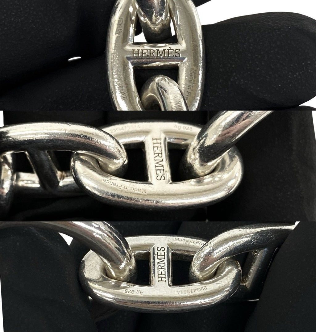 Hermes Chaine D'ancre TGM 11 Koma Blur 925 Sterling Silver Accessory Sally — view 3
