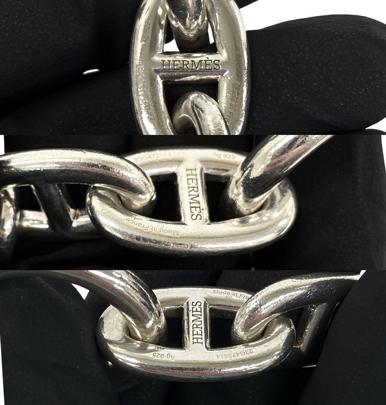 Hermes Chaine D'ancre TGM 11 Koma Blur 925 Sterling Silver Accessory Sally — view 3