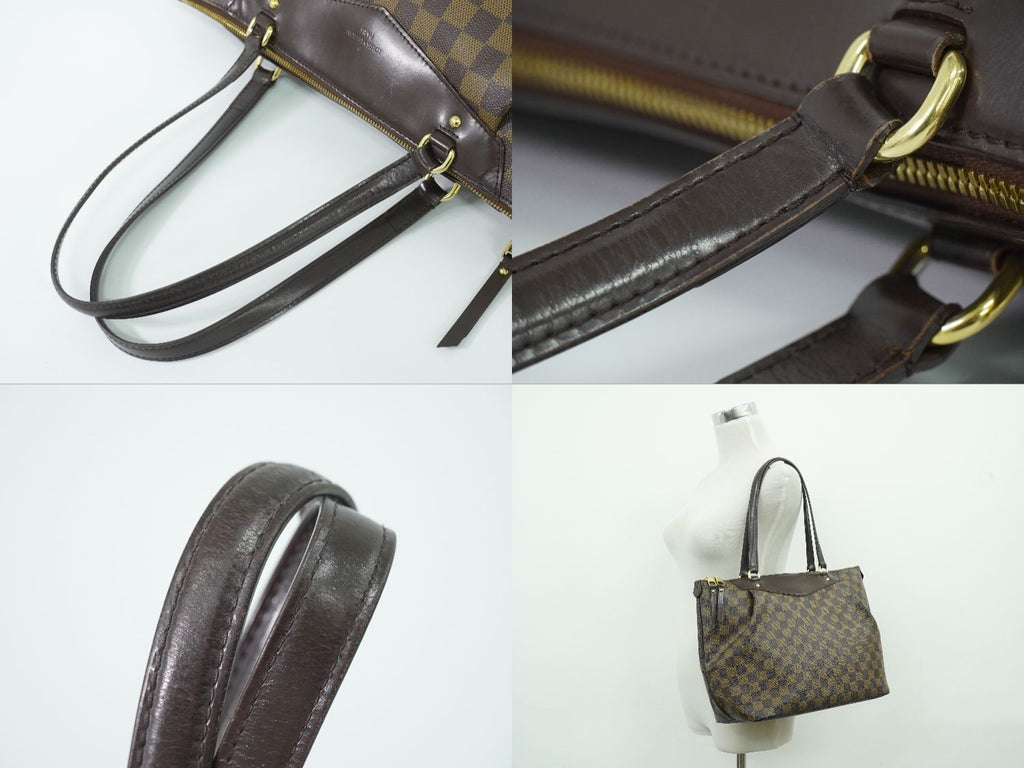Louis Vuitton LV Westminster GM Damier Ebene Shoulder Bag Tote Brown Vintage — view 6
