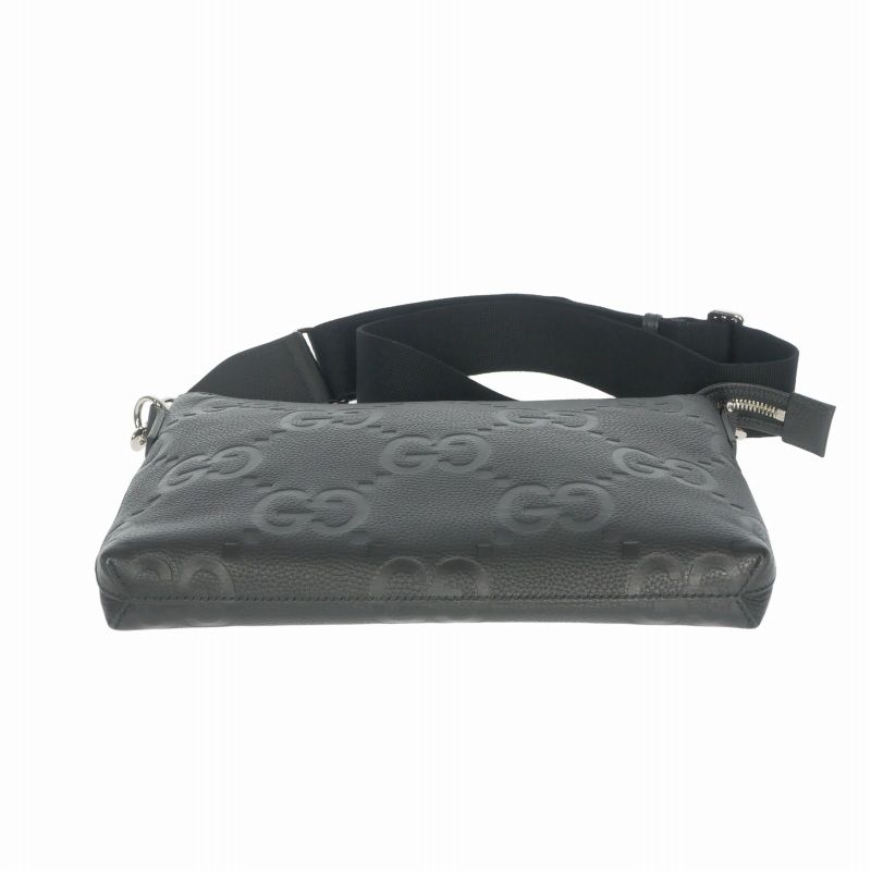 Gucci Jumbo GG Messengerbag Shoulder Bag Black — view 3