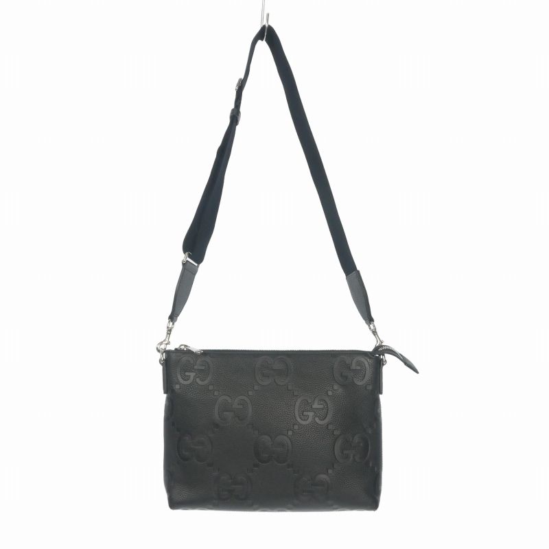 Gucci Jumbo GG Messengerbag Shoulder Bag Black