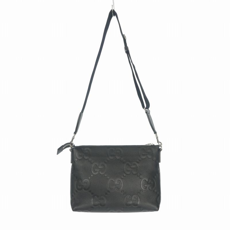 Gucci Jumbo GG Messengerbag Shoulder Bag Black — view 2