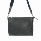 Gucci Jumbo GG Messengerbag Shoulder Bag Black — view 5