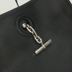 Hermes Vespa PM Shoulder Bag Epsom Noir Black Silver Veau — view 7