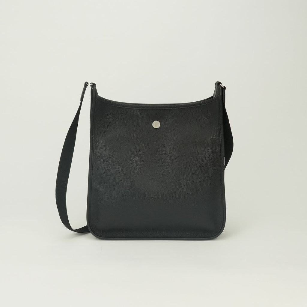 Hermes Vespa PM Shoulder Bag Epsom Noir Black Silver Veau — view 3